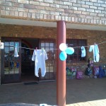 Washing line of clothes