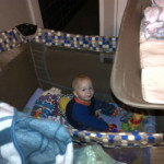 Nicky in his play pen