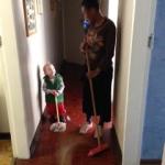 toddler mopping