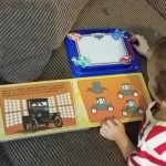 etch a sketch with cars