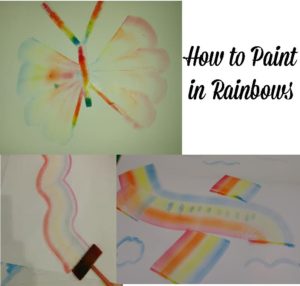 how to paint in rainbows