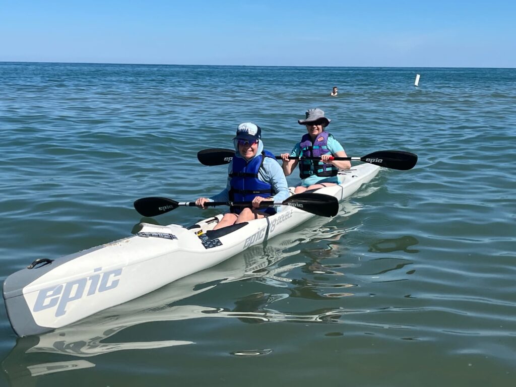 kayaking with my sister