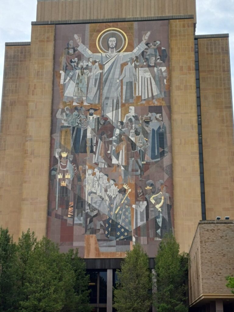 Notre Dame painting of Christ